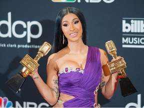 Cardi B in the press room of the 2019 Billboard Music Awards held at the MGM Grand Garden Arena on May 1, 2019.