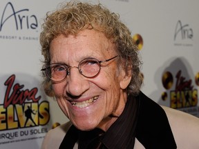 Comedian Sammy Shore arrives at the world premiere of Cirque du Soleil's "Viva ELVIS" production at the Aria Resort & Casino at CityCenter Feb. 19, 2010 in Las Vegas.