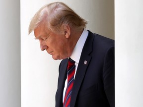 U.S. President Donald Trump arrives to speak about immigration reform in the Rose Garden of the White House on May 16, 2019 in Washington, D.C.