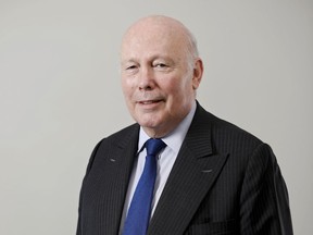 This March 26, 2019 photo shows "Downton Abbey" creator Julian Fellowes posing for a portrait in New York.