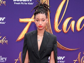 Willow Smith attends the premiere of Disney's "Aladdin" on May 21, 2019 in Los Angeles.