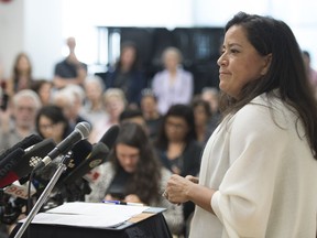 Jody Wilson-Raybould announces that she will run as a independent in the fall election during a news conference in Vancouver, Monday, May 27, 2019.