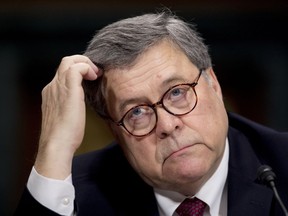 U.S. Attorney General William Barr appears at a Senate Judiciary Committee hearing on Capitol Hill in Washington on May 1, 2019.