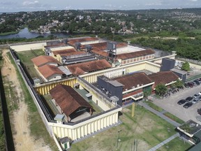 An aerial view of Puraquequara prison in Manaus, Brazil, Tuesday, May 28, 2019.