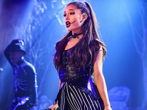 Ariana Grande at Rogers Place on April 25.
