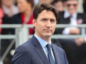 Canada's prime minister, Justin Trudeau attends the D-day 75 Commemorations on June 05, 2019 in Portsmouth, England.