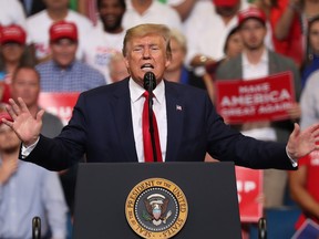 U.S. President Donald Trump speaks during a rally where he announced his candidacy for a second presidential term at the Amway Center on June 18, 2019 in Orlando, Florida. (Joe Raedle/Getty Images)