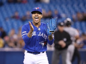 Blue Jays starter Marcus Stroman could be traded before next month's deadline. (GETTY IMAGES)