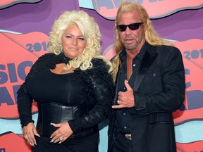 TV personality Beth Chapman, who co-starred in "Dog the Bounty Hunter" along with her husband Duane "Dog" Chapman, died of cancer June 26, 2019 in Hawaii.  (Michael Loccisano/Getty Images)