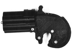 An undated handout picture released by the Metropolitan Police on June 19, 2019 shows a 3D printed gun found by police searching the property of Tendai Muswere.
