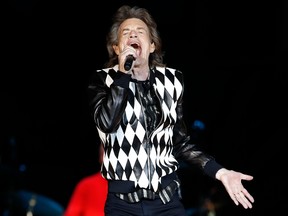 Mick Jagger of the Rolling Stones performs as they resume their "No Filter Tour" North American Tour at the Soldier Field on June 21, 2019 in Chicago. (KAMIL KRZACZYNSKI/AFP/Getty Images)
