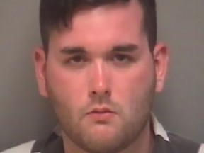 This file police booking photograph obtained August 13, 2017 courtesy of the Albemarle County Jail shows suspect James Alex Fields, Jr. (Handout / Albermarle Country Jail / AFP)