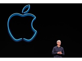 Apple CEO Tim Cook speaks during Apple's annual Worldwide Developers Conference in San Jose, California, U.S. June 3, 2019.