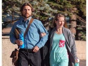 David Stephan and his wife Collet Stephan arrive at court on Thursday, March 10, 2016 in Lethbridge, Alta. A four-week trial by judge alone for David and Collet Stephan will begin June 3, 2019, in Lethbridge.