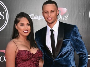 NBA player Stephen Curry and Ayesha Curry attend the 2016 ESPYS at Microsoft Theater on July 13, 2016 in Los Angeles.