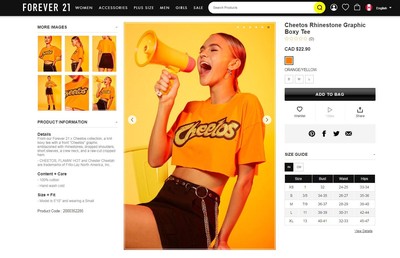 Forever 21 Cheetos Capsule Collection