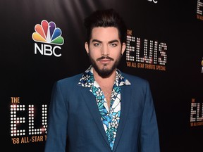 Adam Lambert attends The Elvis '68 All-Star Tribute Special at Universal Studios Hollywood on October 11, 2018 in Universal City, California.