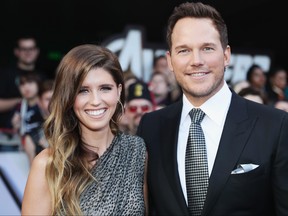 Katherine Schwarzenegger and Chris Pratt attend the Los Angeles premiere of Marvel Studios' "Avengers: Endgame" at the Los Angeles Convention Center on April 23, 2019 in Los Angeles, Calif.  (Rich Polk/Getty Images for Disney)