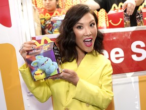Ally Maki is seen as McDonald's treats guests to Happy Meals at the "Toy Story 4" Premiere After Party at El Capitan Theatre on June 11, 2019 in Los Angeles.