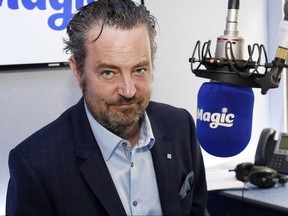 Matthew Perry poses for pictures at Magic Radio on April 1, 2015 in London. (Alex B. Huckle/Getty Images)