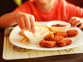 Ultra-processed foods include chicken nuggets, fries, soft drinks and sweetened breakfast cereals.