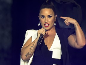 Demi Lovato performs on stage during the Rock in Rio Lisboa music festival at Bela Vista Park in Lisbon, on June 24, 2018. (MIGUEL RIOPA/AFP/Getty Images)