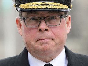 Vice-Admiral Mark Norman arrives to court in Ottawa on March 28, 2019. CANADIAN PRESS/Sean Kilpatrick