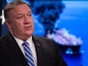 U.S. Secretary of State Mike Pompeo delivers remarks to the media at the State Department in Washington, D.C., on Thursday, June 13, 2019.