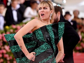 Miley Cyrus attends The 2019 Met Gala Celebrating Camp: Notes on Fashion at Metropolitan Museum of Art on May 6, 2019 in New York City.