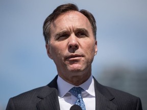 Federal Minister of Finance Bill Morneau speaks during a news conference in Vancouver, on Thursday June 13, 2019.