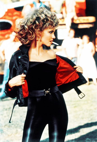 Olivia Newton-John's black pants, leather jacket costume from 'Grease'  sells for $405K
