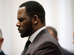 R. Kelly appears for a hearing at Leighton Criminal Court Building in Chicago, Ill., June 26, 2019.
