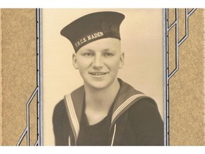 Trevor Shuckburgh in 1941. He would go on to serve aboard a U-boat hunter leading up to and during D-Day, when he was just 21.