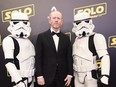 Director Ron Howard and Stormtroopers attend a 'Solo: A Star Wars Story' party at the Carlton Beach following the film's out of competition screening during the 71st International Cannes Film Festival at Carlton Beach on May 15, 2018 in Cannes, France.