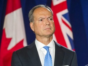 President of the Ontario Treasury Board Peter Bethlenfalvy in Toronto Sept. 21, 2018.