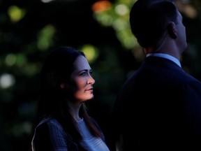 Stephanie Grisham, spokesperson for first lady Melania Trump, is seen as U.S. President Donald Trump and the fist lady attend the annual Congressional picnic event at the South Lawn of the White House in Washington, U.S., June 21, 2019.