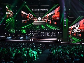 Microsoft Xbox head and executive vice-president of Gaming at Microsoft Phil Spencer announces the new Xbox "Project Scarlett" console at their press event ahead of the E3 gaming convention in Los Angeles on June 9, 2019.