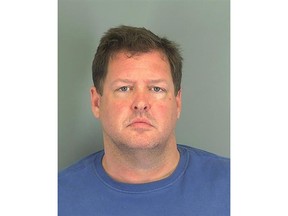 This file photo released on November 5, 201 shows a booking photo provided by the Spartanburg County Sheriff's Office in South Carolina of Todd Kohlhepp.