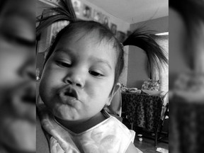 NORTH VANCOUVER, B.C.: UNDATED – Aleka Esa-Bella Scheyk Gonzales was born March 23, 2012 and died May 19, 2014. This photo accompanied Aleka's obituary, published in 2014 following her death. [PNG Merlin Archive]