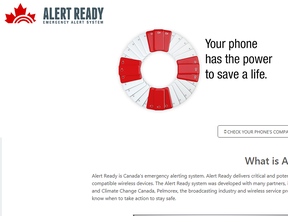 Alert Ready is the system that facilitates sending mass notifications to Canadians in the case of an emergency like an Amber Alert. Alert Ready is under the same parent company -- Pelmorex -- as The Weather Network. (Screen grab/www.alertready.ca)