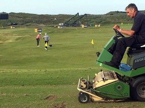 Canadian Austin Connelly sharpens his game on the range at Royal Posrtrush Monday. (JON MCCARTHY/Postmedia Network)