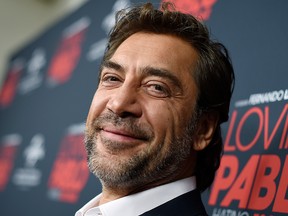 Javier Bardem poses during the Universal Pictures Home Entertainment Content Group's "Loving Pablo" special screening at The London West Hollywood on Sept. 16, 2018 in West Hollywood, Calif.