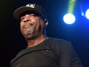 Rapper Chuck D of Public Enemy performs at The Joint inside the Hard Rock Hotel & Casino on June 6, 2015 in Las Vegas.