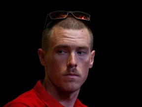 Rohan Dennis of Australia attends a news conference. Picture taken July 5, 2019. REUTERS/Christian Hartmann ORG XMIT: gggchm05