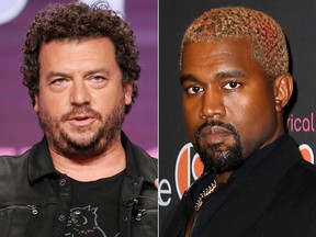 Danny McBride, left, and Kanye West. (Reuters and Getty Images file photos)