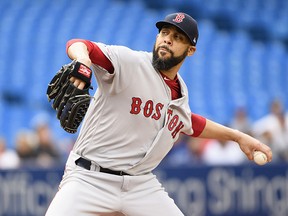 Boston Red Sox starting pitcher David Price throws against the Toronto Blue Jays at Rogers Centre. (Nick Turchiaro-USA TODAY Sports)