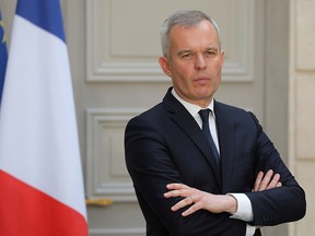 French Minister for the Ecological and Inclusive Transition Francois de Rugy takes part in a news conference at the Elysee Palace in Paris, France May 23, 2019. (Ludovic Marin/Pool via REUTERS/File Photo)