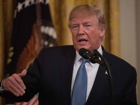 U.S. President Donald Trump speaks about his administration's environmental policies at the White House in Washington, D.C., on Monday, July 8, 2019.