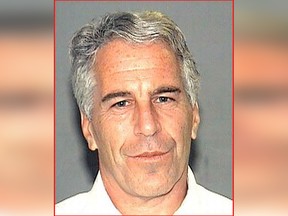 This undated handout photo obtained July 8, 2019, courtesy of the Palm Beach County Sheriff's Departmant shows Jeffrey Epstein.