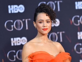 Nathalie Emmanuel arrives for the "Game of Thrones" eighth and final season premiere at Radio City Music Hall on April 3, 2019 in New York city. ANGELA WEISS/AFP/Getty Images